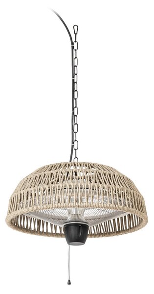 Riscaldatore radiante a sospensione Calenza, beige, Ø 50 cm, 1.500 W, alluminio Lucande, Calenza, Beige, Metallo, Moderno