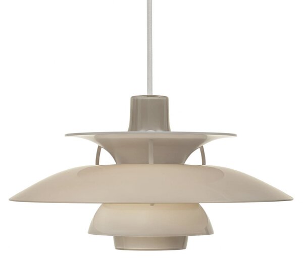 Lampada a sospensione Louis Poulsen, PH 5 320, dimmerabile, Beige, Sala da pranzo, Plastica, Design