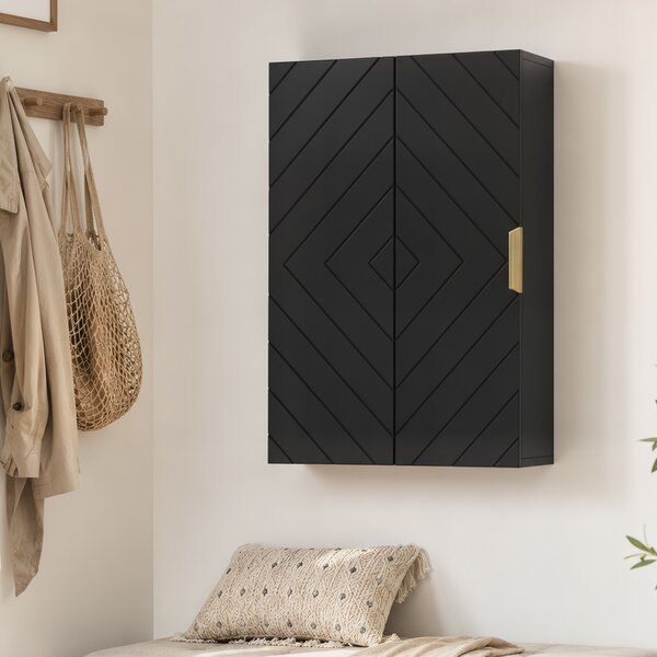 Kleankin Armadio da parete per bagno con ripiano regolabile | Aosom Italy