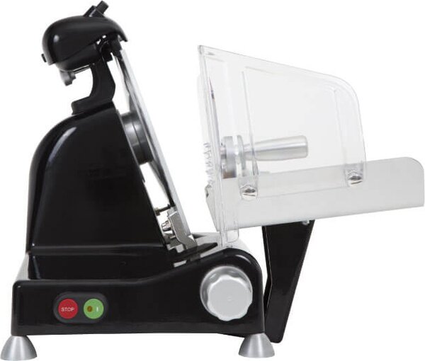 R.G.V. Affettatrice Elettrica Potenza 140 Watt Lama 25 cm in Acciaio colore Nero - 90445 Luxury 25 Black Edition