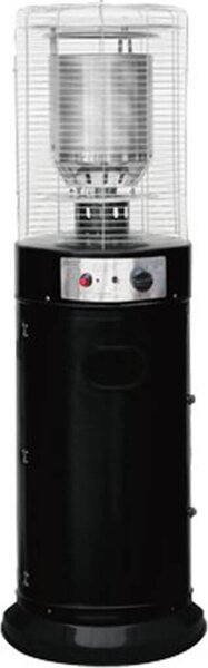 Domus Stufa a Gas per Bombola GPL da Esterno Potenza 11 kW Volume riscaldabile 20 m3 con Ruote colore Nero - 2636885 Short Round Patio