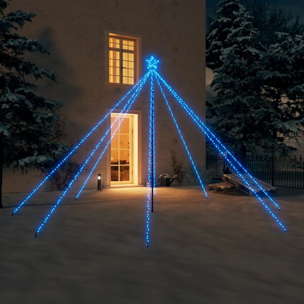 Luci per Albero di Natale Interni Esterni 576 LED Blu 3,6 m