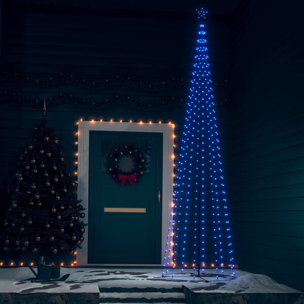 Albero di Natale a Cono Blu 400 LED 100x360 cm