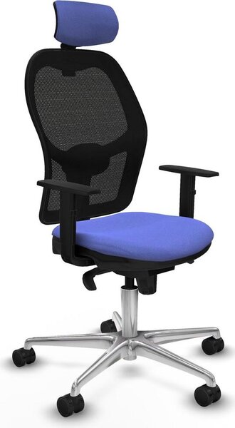 Sedia da ufficio con poggiatesta Jorquera Piqueras y Crespo 1D086N2 Azzurro