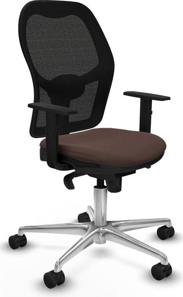 Sedia da ufficio Piqueras y Crespo 1D086N0 Nero Marrone scuro