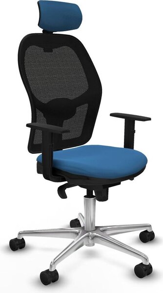 Sedia da ufficio con poggiatesta Jorquera Piqueras y Crespo 1D086N2 Azzurro