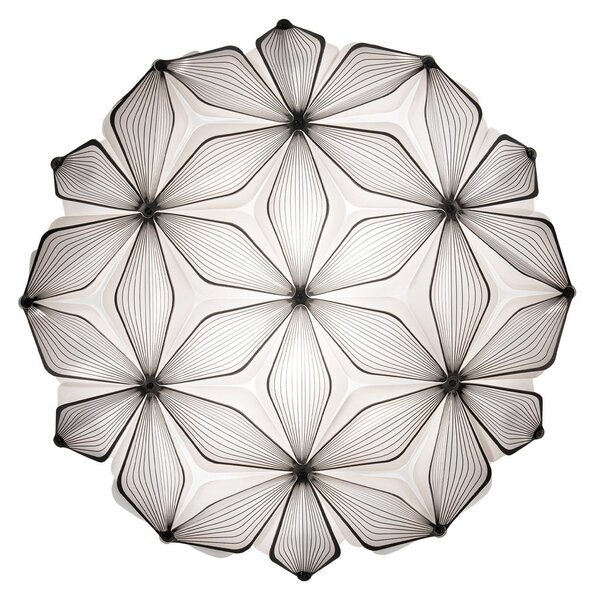Plafoniera Slamp, C'EST LA VIE, dimmerabile, Nero, Soggiorno, Plastica, Design
