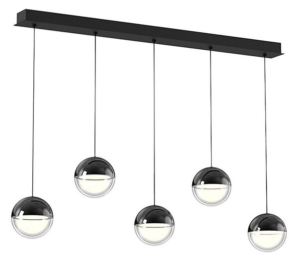 Lampadario sospeso a cavo ZIREA LED/30W/230V nero