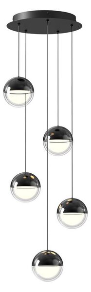 Lampadario LED a sospensione con cavo ZIREA LED/30W/230V nero