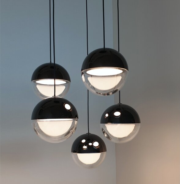 Lampadario LED a sospensione con cavo ZIREA LED/30W/230V nero