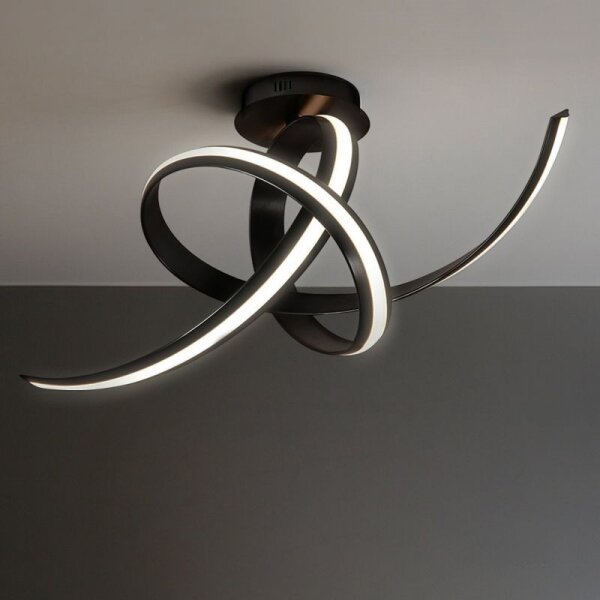 Plafoniera a LED AREZIA LED/41W/230V nera