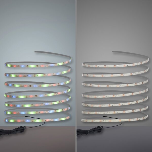 JUST LIGHT. 19971-18 - Striscia LED RGB solare TEANIA LED//3,7V 5 m 1200 mAh IP44