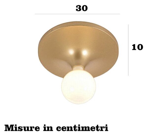 Applique classico illuminando etna os e27 led metallo - Illuminando