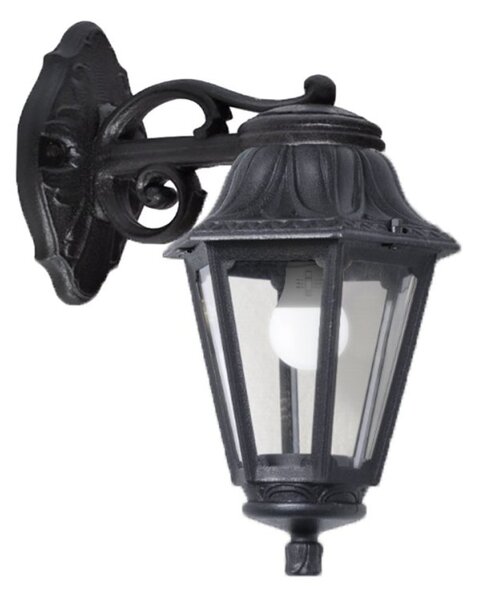 Applique esterno top light asti ap ne down e27 led ip55 resina - Top Light