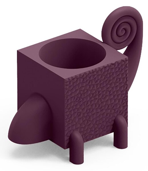 Contenitore Multifunzione FERA CAMA , il Camaleonte di Design Dimensioni 26,5x43,6x h43,3 cm vaso, a portaoggetti o a elemento decorativo colore Ametista
