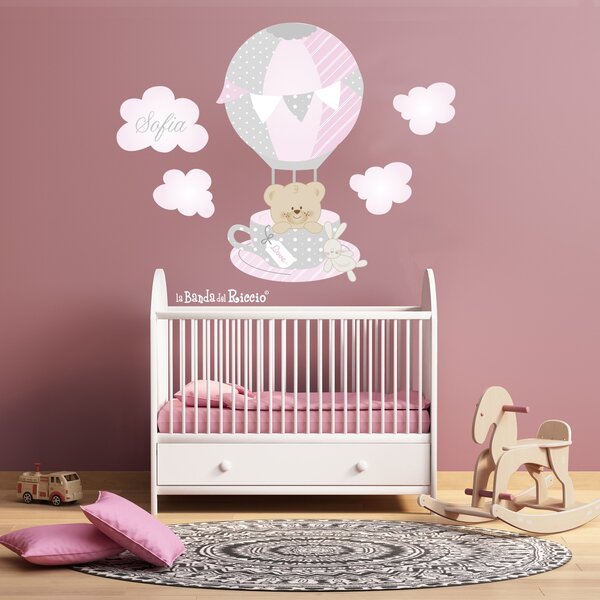 Adesivi murali La Tazza Beige/Rosa - Adesivi Murali per Bambini