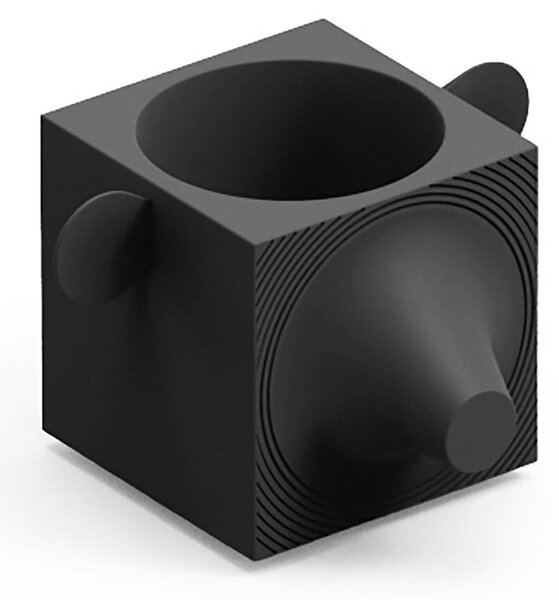 Contenitore Multifunzione FERA CAPO TRAY, L'ORSO di Design Dimensioni 33,2x27,7x h 21,3 cm vaso, a portaoggetti o a elemento decorativo colore Onice