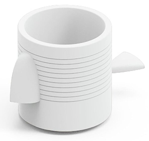 Contenitore Multifunzione FERA JAGO DEP , il pappagallo di Design Dimensioni 26,5x43,6x h43,3 cm vaso, a portaoggetti o a elemento decorativo colore perla