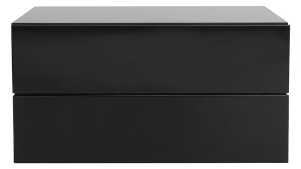 Contenitore design nero 2 cassetti MAX