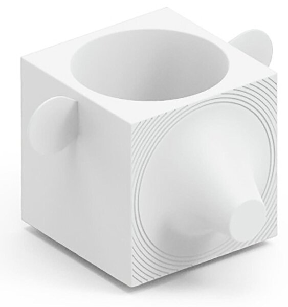 Contenitore Multifunzione FERA CAPO TRAY, L'ORSO di Design Dimensioni 33,2x27,7x h 21,3 cm vaso, a portaoggetti o a elemento decorativo colore perla