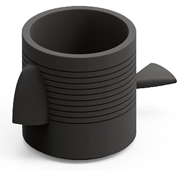 Contenitore Multifunzione FERA JAGO DEP , ilpappagallo di Design Dimensioni 26,5x43,6x h43,3 cm vaso, a portaoggetti o a elemento decorativo colore onice