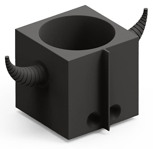 Contenitore Multifunzione FERA OROT DEP, il Toro di Design Dimensioni 40x22x h21 cm vaso, a portaoggetti o a elemento decorativo colore Onice
