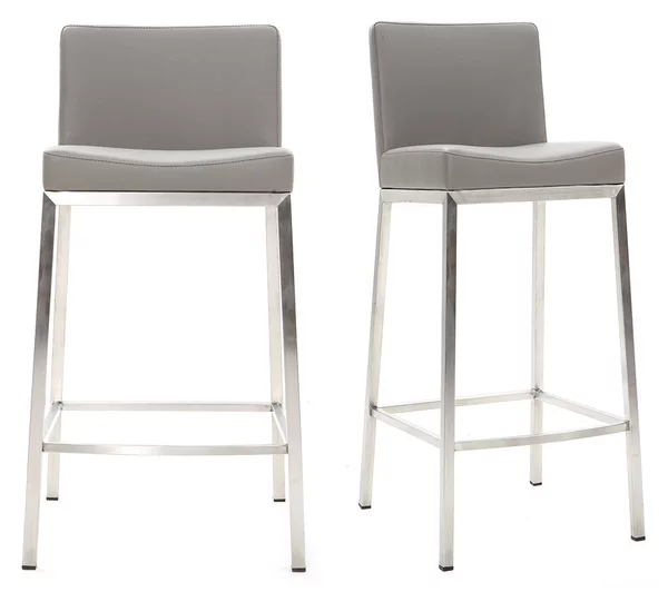 Sgabello design 66cm grigio - set di 2 EPSILON