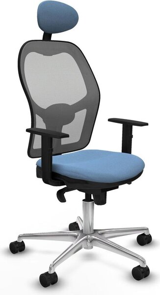 Sedia da ufficio con poggiatesta Jorquera Piqueras y Crespo 1D086N1 Blu cielo