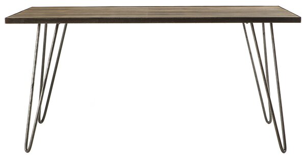 Tavolo da pranzo industriale rattangolare legno metallo L160 ATELIER