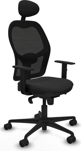 Sedia da ufficio Piqueras y Crespo 1D036N1 Nero