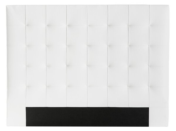 Testiera del letto imbottita bianca 160 cm HALCIONA