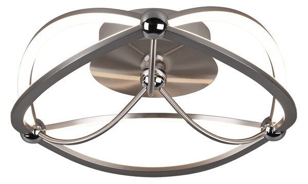 Lampada da soffitto moderna a LED CHARIVARI argento Trio 621210107