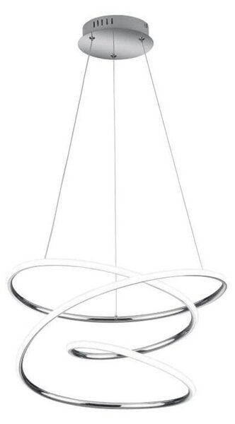 Lampada a sospensione a LED BOLOGNA argento-bianca 36 W, bianco neutro 5100 lm, metallo, dimensioni: 150 x 50 x 50 cm, IP20, RL