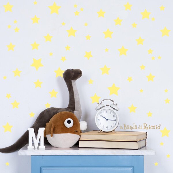 Pattern Stelle Gialle - Adesivi Murali per Bambini