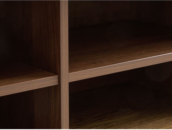 Mobile TV marrone con effetto rovere 180x56x45 cm Nola – Unique Furniture