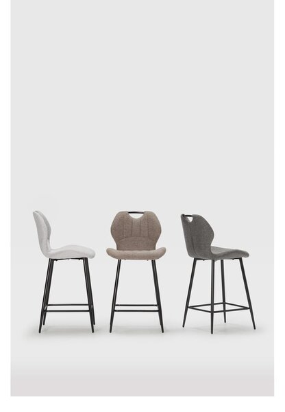 Set di 2 sgabelli da bar marrone chiaro (altezza seduta 65 cm) Muli - Marckeric