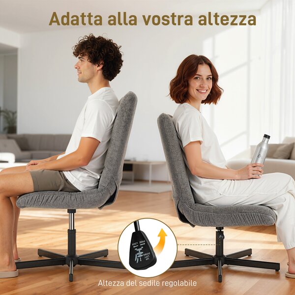 HOMCOM Poltrona Reclinabile su 4 Livelli Effetto Velluto con Poggiapiedi Indipendente, 66x80x93-104 cm, Grigio | Aosom Italy