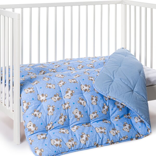 Trapunta In Cotone Orsacchiotti Baby Caleffi Kids Ragazza Azzurro Caleffi