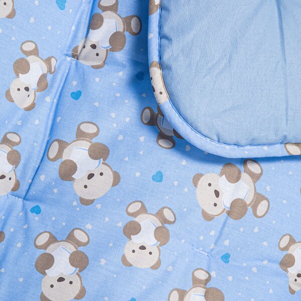 Trapunta In Cotone Orsacchiotti Baby Caleffi Kids Ragazza Azzurro Caleffi