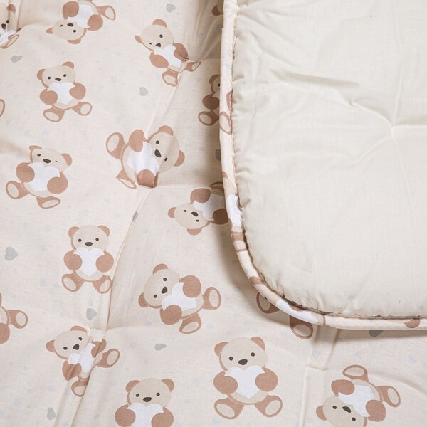 Trapunta In Cotone Orsacchiotti Baby Caleffi Kids Ragazza Naturale Caleffi