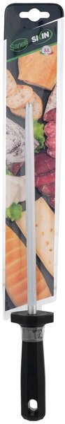 Acciaino Skin in acciaio inox manico antiscivolo nero cm 25