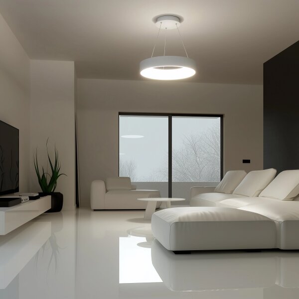 Brilagi - Lampadario LED dimmerabile a sospensione con cavo LED/40W/230V 3000-6500K bianco + telecomando