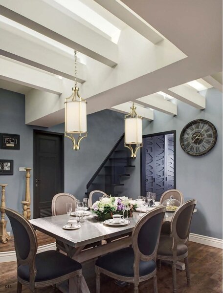 Open Design OR80568 - Lampadario a catena LUNGA 1xE27/15W/230V ottone/bianco