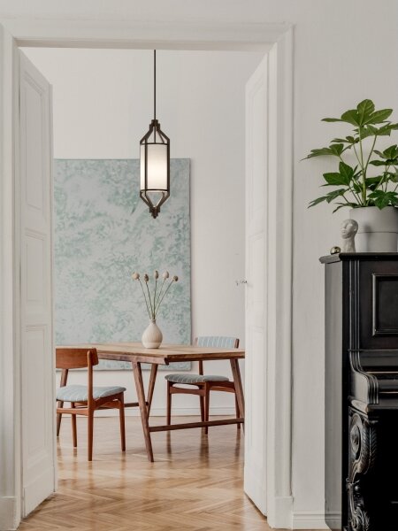 Open Design OR85877 - Lampada su asta ZUNDO 1xE27/15W/230V marrone/beige