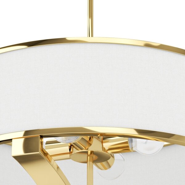Open Design OR84825 - Lampadario a stelo GERDO 4xE27/12W/230V oro/bianco