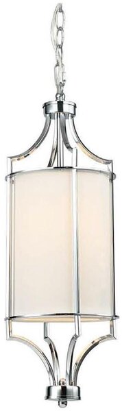 Open Design OR80551 - Lampadario a catena LUNGA 1xE27/15W/230V cromo lucido/bianco