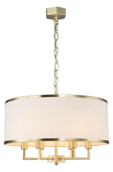 Open Design OR80230 - Lampadario a catena CASA 6xE14/15W/230V crema/ottone