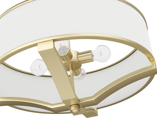 Open Design OR84818 - Lampadario a stelo GERDO 4xE27/12W/230V ottone/bianco