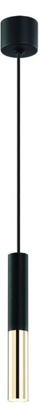 Open Design OR80810 - Lampadario a sospensione su cavo SLIMI 1xG9/3,5W/230V nero/oro