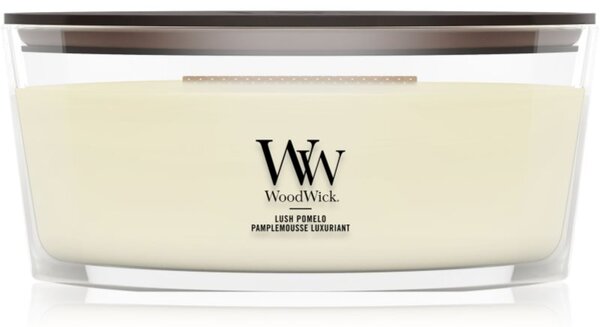 Woodwick Lush Pomelo candela profumata con stoppino in legno 453.6 g